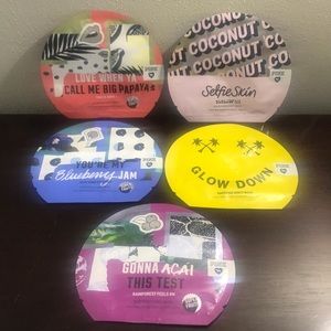 NEW Set of 5 PINK Victoria’s Secret Face Masks